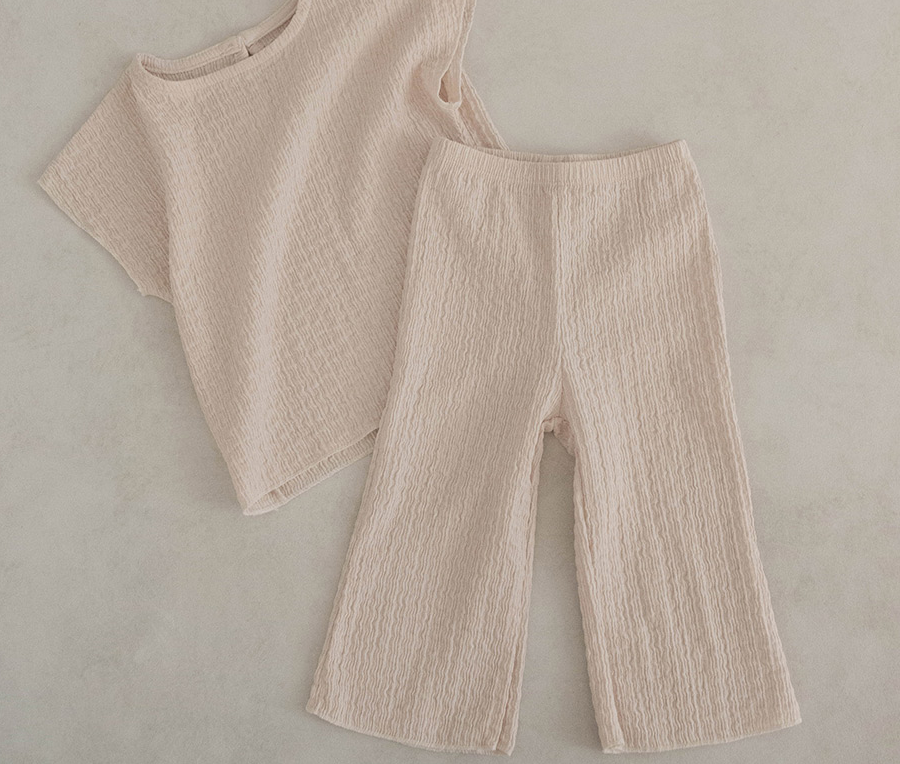 Toddler Kids Cream Outfit Set